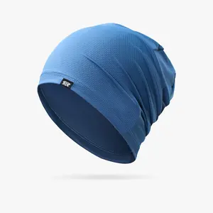 Solid Color Cooling Skull Cap, Sweat Wicking Cycling Running, Motorcycle Hat, Helmet Liner, Stretchy Helmet Hat for Men & Women