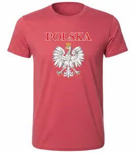 Polska National Eagle T-Shirt - Heather Red