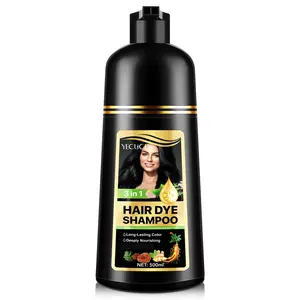 YECUCE 3 In 1 Hair Dye Shampoo, Natural Ingredients Hair Color Shampoo for Gray Hair Coverage, Suitable For All Hair Types 500ml