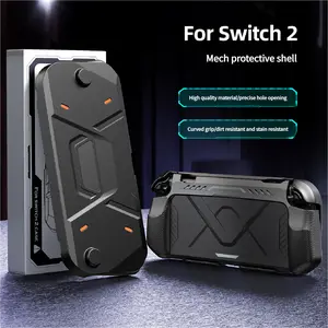 Switch2 Elite Full-Coverage Anti-Drop Game Console Protective Case for OLED & Long Battery Life Versions - 360° Protection, Precise Hole Opening, Curved Grip, Dirt & Stain Resistant - Device Casing Smartphone