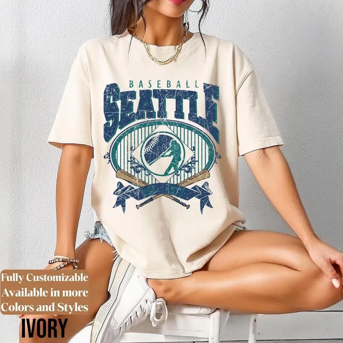 Retro Seattle Baseball Tee, Vintage Kingdome Ballpark Comfort Colors Shirt, Seattle Fan Apparel