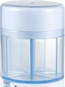 Healthcare Pill Cutter & Lightweight Medicine Organizer Aid - 7 Large BPA-Free Compartments, Wide Opening, Anti-Mix Design for Travel