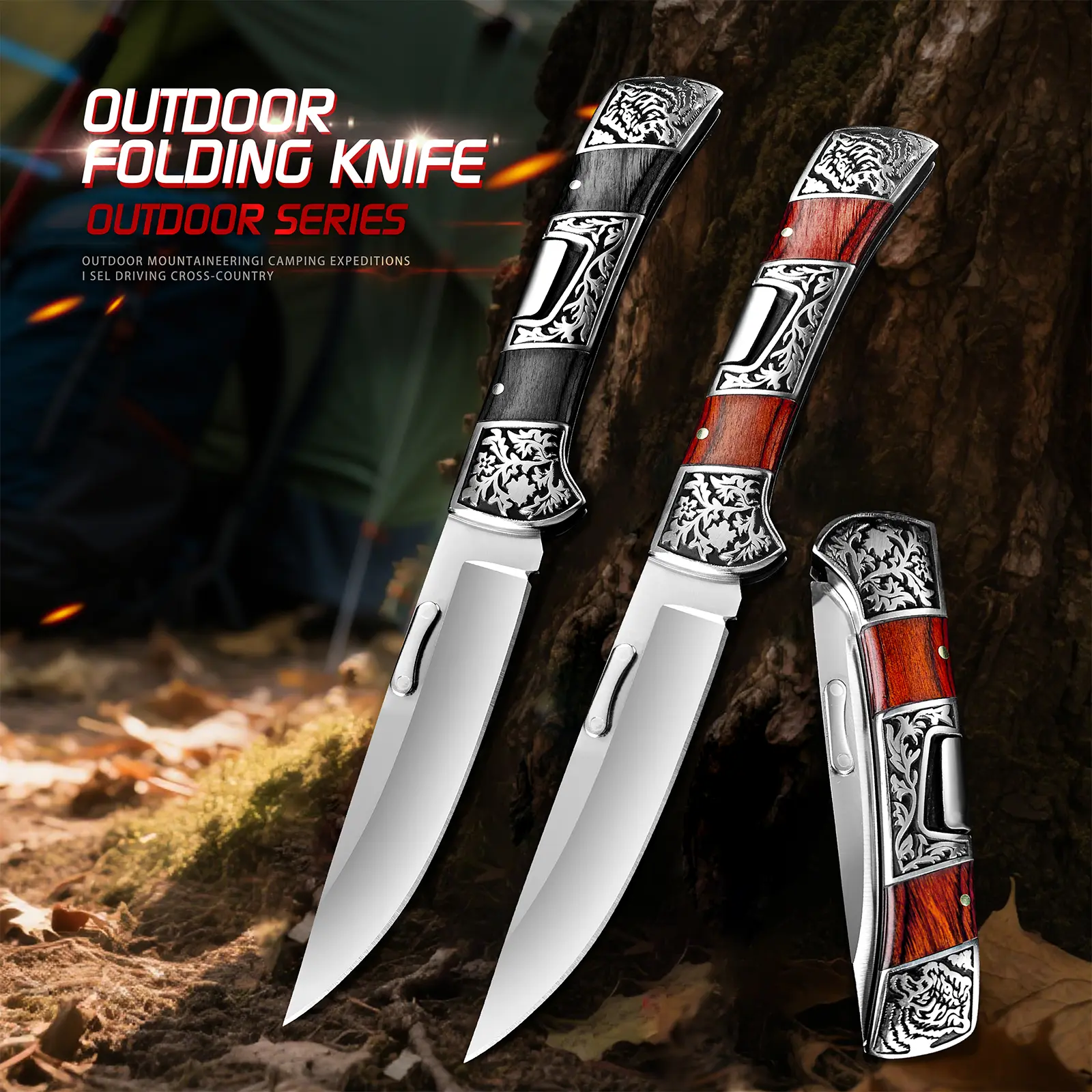 Bread knife, butter knife, small kitchen knives, steak knives, Father'sDaygifts Travel Black