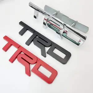 TRD Front Grille Side Fender Letter Name Badge Emblem Metal Decal Sticker for Toyota Truck SUV Tacoma Tundra 4Runner