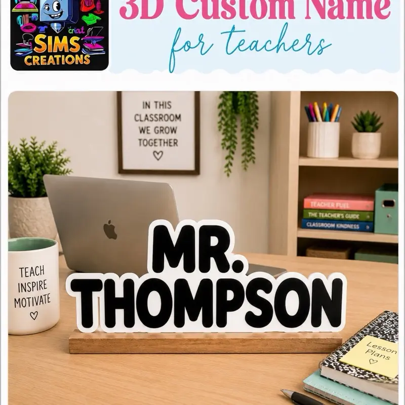 Custom Teacher Desk Name Plates