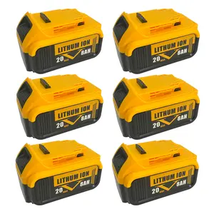 8000mAh 20V MAX Lithium-Ion Battery Replacement, High Capacity, Compatible with Dewalt 20V Power Tools DCB200/DCB208/DCB206/DCB205/DCB204 Series