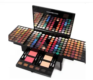 190 Colors Cosmetic Make up Palette Set Kit Combination with Eyeshadow Facial Blusher Eyebrow Powder Face Concealer Eyeliner Pencil A Mirror All-in-One Makeup Gift (Multicolor)