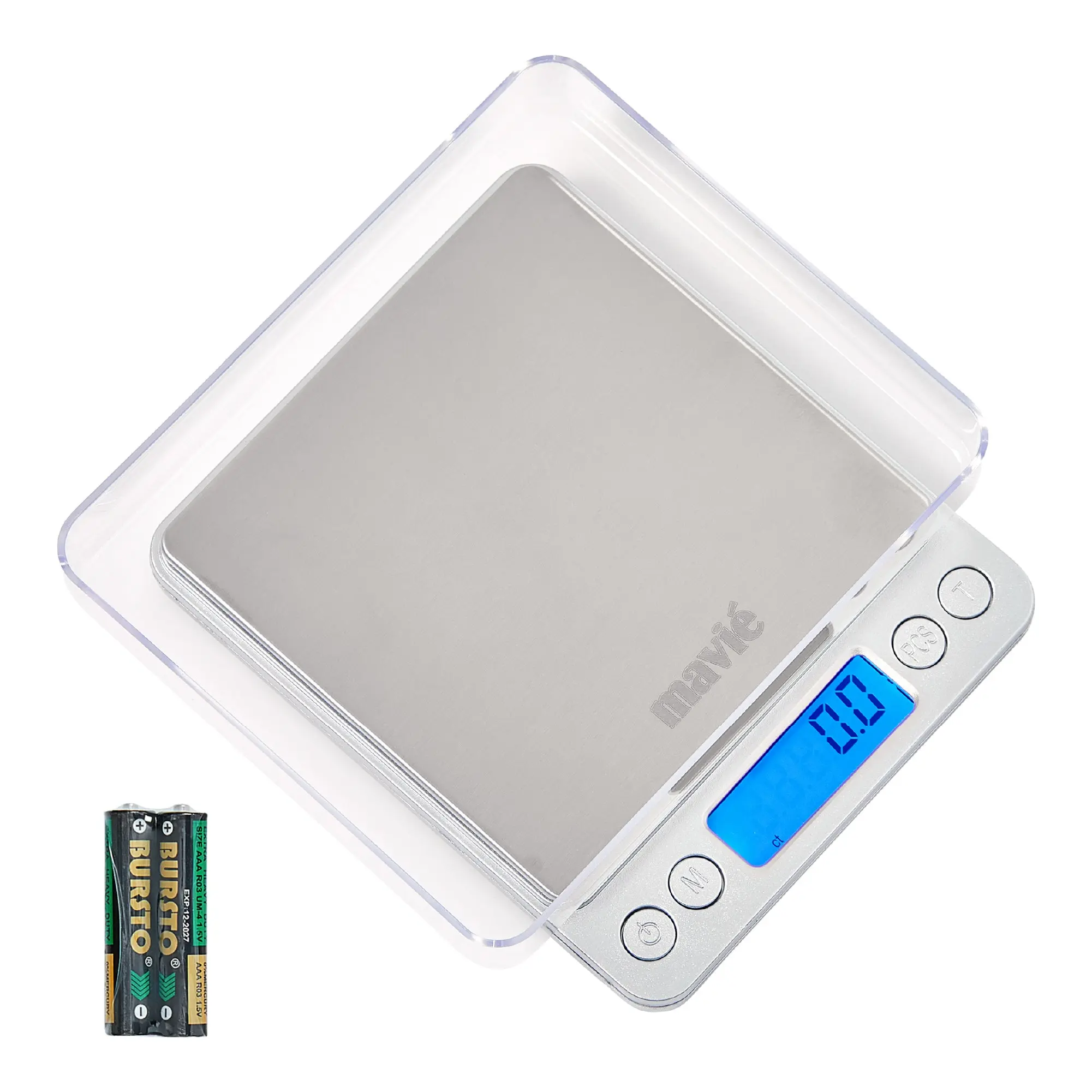 MAVIE Digital Travel Pocket Scale with Protective Case – 3kg High Capacity, 9 Weighing Units & Blue B MAVIE Digital Travel Pocket Scale with Protective Case – 3kg High Capacity, 9 Weighing Units & Blue B