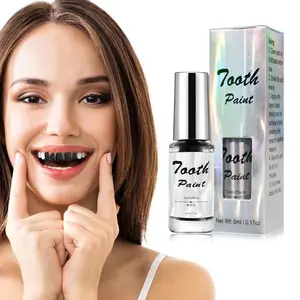 Black Tooth Paint,Professional Black Out Teeth Makeup,Quick Dry & Realistic, for Cosplay,Rotten Teeth Makeup and Missing Teeth SFX for Halloween Art Theater