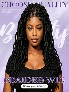 14 Inch 9x6 Lace Wig, Butterfly Locs Style, No Shedding Tangle-Free, Effortless Beauty for Women, Stylish Hair Accessory