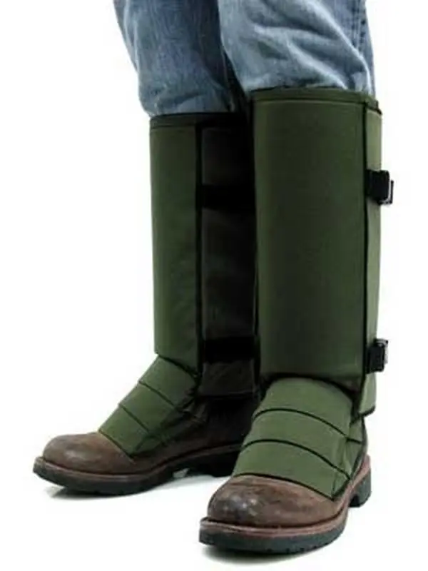 Crackshot Corporation Snake Guard (R-1947 Nylon Snake Guardz) - 19-Inch Protection, Olive Green, XXX-Large for Outdoor Activities