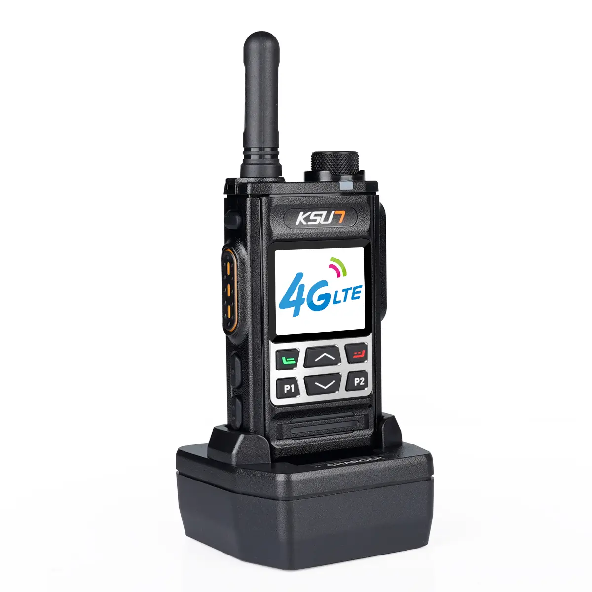 KSUN WiFi Walkie Talkie with Bluetooth Hotspot 4G Network Radio Long Range Handheld LTE/POC Two-Way Radio for Android Push-to-Talk Intercom ZL35 Audio Wireless