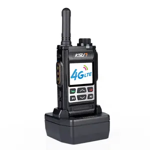 KSUN WiFi Walkie Talkie with Bluetooth Hotspot 4G Network Radio Long Range Handheld LTE/POC Two-Way Radio for Android Push-to-Talk Intercom ZL35 Audio Wireless