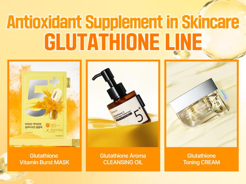 [numbuzin official shop] No.5 Cleansing Oil | Glutathione C Facial Spa Cleanser | Gentle Cleanser for Blackhead, Pore, Makeup Remover | Vitamin C, Niacinamide | Double Cleansing | 6.76 fl. oz.