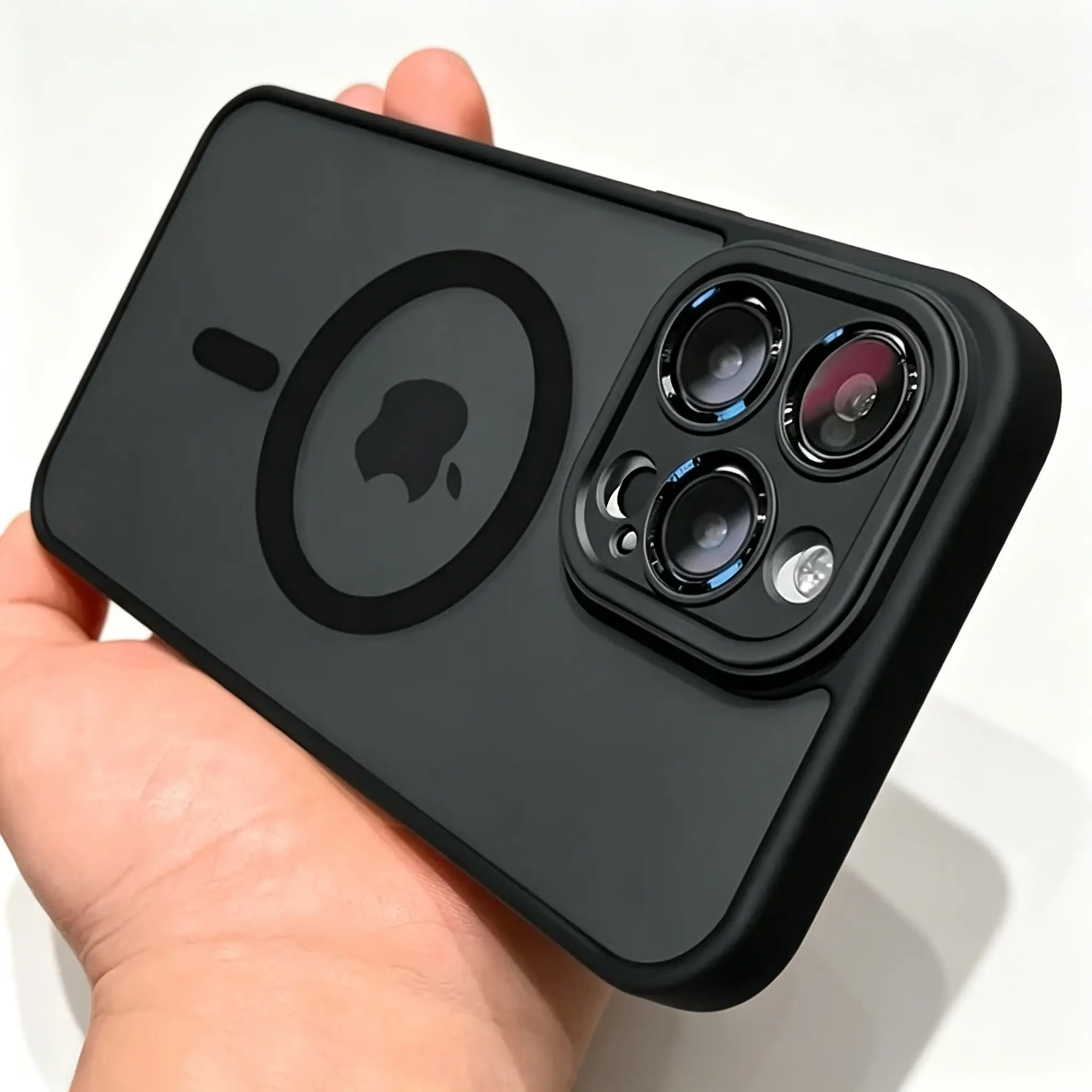 Luxury Magnetic Wireless Charging iPhone Series Case - Matte Translucent Hard PC Cover, Protective, Shockproof, Camera Lens Protection, Multi-Model Fit for iPhone 17Air,17ProMax,16Plus,15Pro,14,13,12,11 Pro Max Plus Mobile Phone Accessory