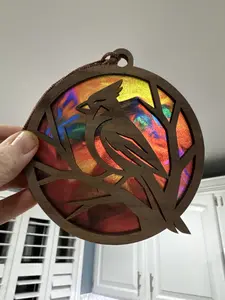 Cardinal Suncatcher for Sunny Window