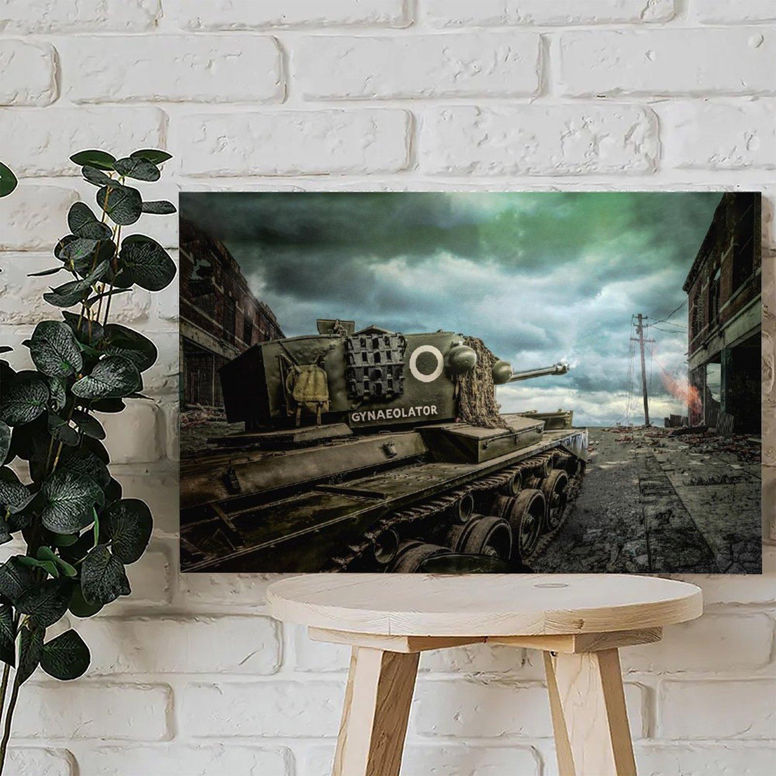 Military Tank Poster KV-2 Poster Decorative Painting Canvas Wall Art Picture Print Modern Family Bedroom Decor