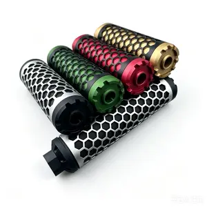 AC Angel 14mm Reverse Thread Honeycomb Metal Muffler - Car Repair Parts