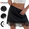 Florboom Women's Summer Lace Trim Mini Slip Skort, Casual Elastic Waist, A-line Skirt, Must-Have for Trendsetters, Music Festival Outfit, Daily,Holidays, GrungeStyle, Westernfashion,Summervibes