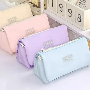 1PC Multilayers Pencil Case Transparent Partition Pen Divider Stationery Storage Pouch Bags Large Capacity Pen Bag School Supplies