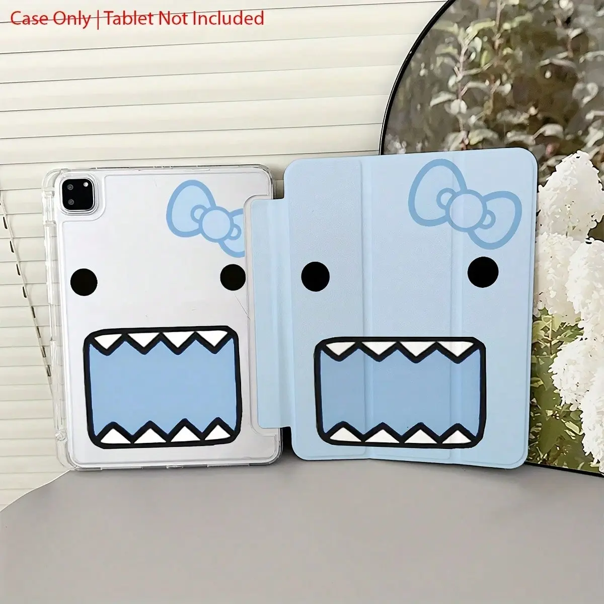 Double-Sided Printed Trifold Tablet Case with Built-in Pencil Holder, Auto Sleep/Wake Function, Adjustable Stand, Compatible with iPad 10th/11th Gen, iPad A16, 10.2" iPad, 11" iPad Pro 2020/2021, 11" iPad Air, iPad 2025 & Samsung Tab S9 FE+ 12.4" Series,