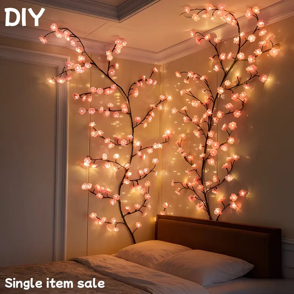 Sakura Fairy Light, Birch Tree Lamp 8 Modes Vine Decorative Lights, Atmosphere Lighting, Ipx4 Waterproof, DIY Wreath, Room Decoration, Wedding, Holiday