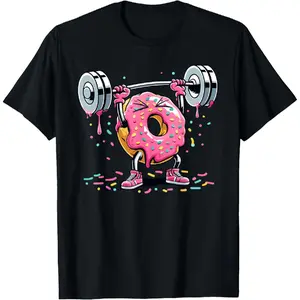 100% Cotton Gym Kinda Fat Fit Funny Workout Fitness Exercise Women Men Casual T-Shirt