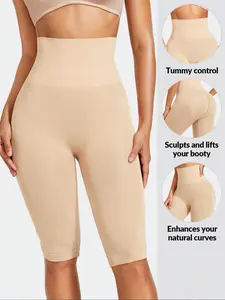 High Waist Shaping Shorts for Women, Seamless Smooth Tummy Control & Butt Lifting, Fitted, Ideal for Yoga Running Wearable Underneath, Shapewear, Underwear