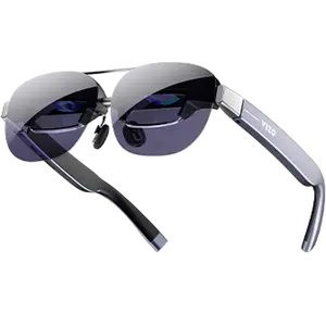 TOZO VIZO Z1 AR Glasses 160" Virtual Screen, 120Hz Micro-OLED Display, 2D/3D Switchable, Dual Stereo Speakers, USB-C Plug & Play for iPhone & Android, Detachable Frame, Portable Wearable Display
