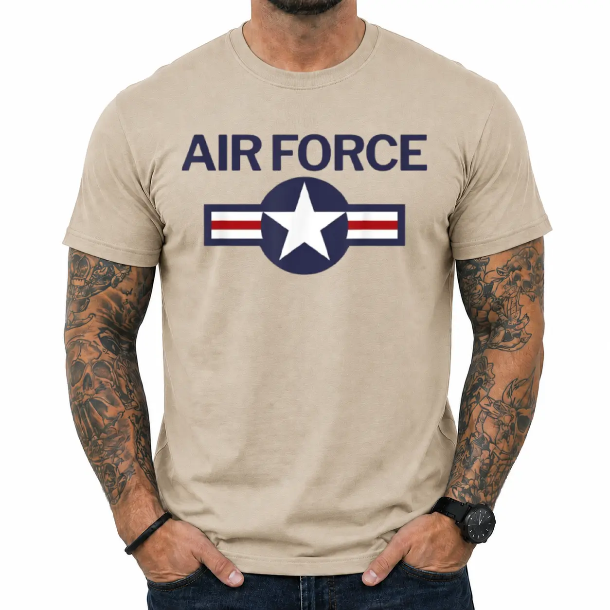 Vintage Air Force T-Shirt, Proud Air Force Family Shirt, Patriotic USAF Graphic Tee, Military Pride Gift, Air Force Lover Apparel