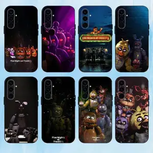 Cartoon Five Nights At -F-Freddys Fnaf Phone Case For Samsung Galaxy S26 S25 S24 S23 S22,For iphone 17 16 15 14 13 12 11 17Air Plus Pro Promax Others Soft Black Cover