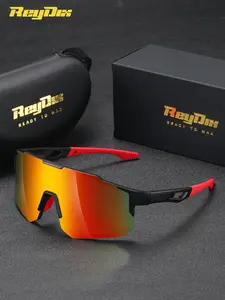 ReyDix 1 Piece Unisex Half Frame Sunglasses， High Definition Square Frame Sunglasses UV400， Expressing Individuality