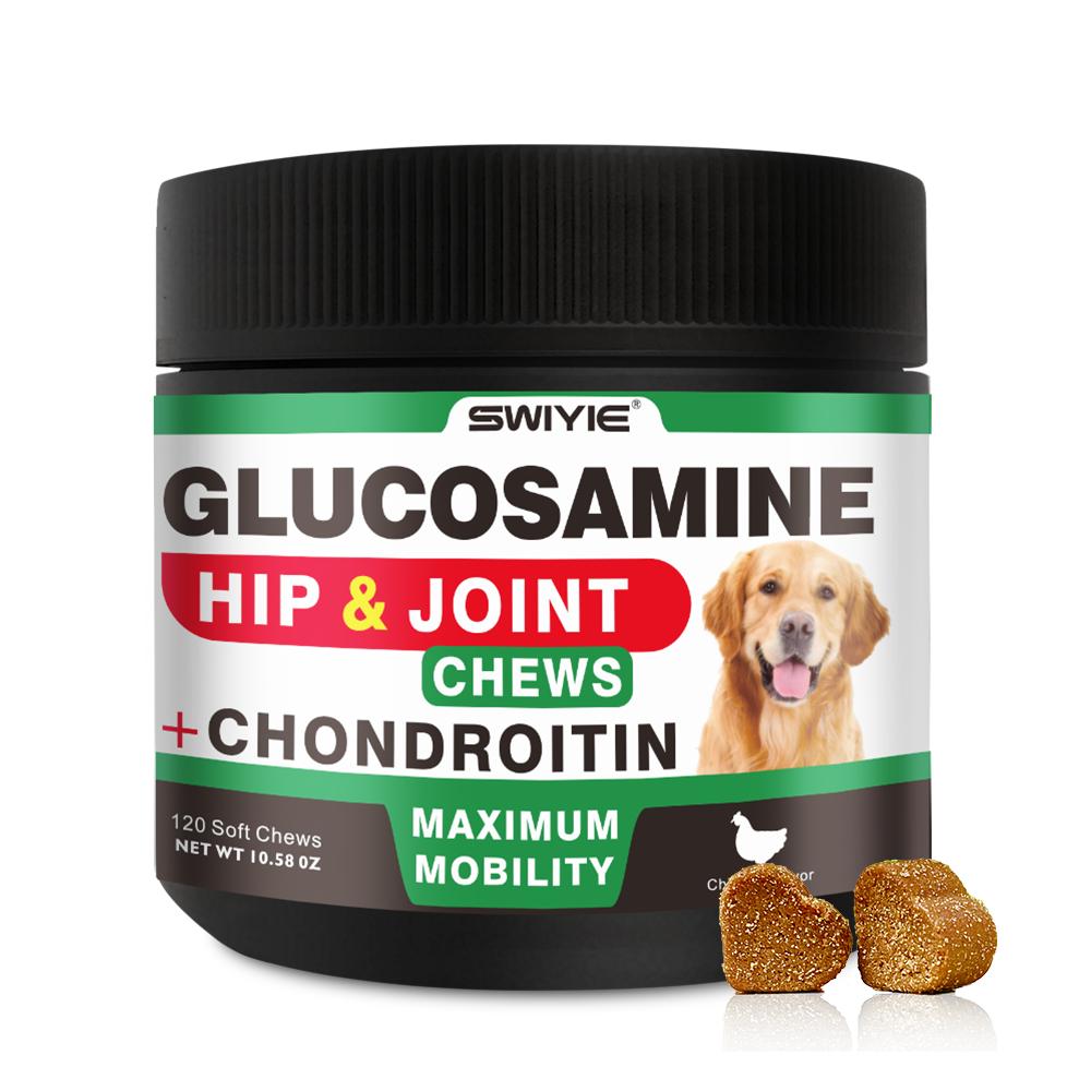 SWIYIE-pet health products Glucosamine Chondroitin Gummies with MSM & Elderberry Extra Strength - Joint Support