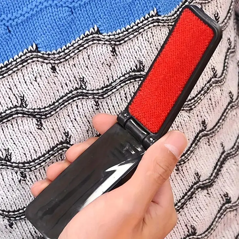 Clothing Brush, Portable Dust Removal Brush, Clothing Cleaning Folding Brush, Suitable for Sweater and Home Cleaning, Cleaner