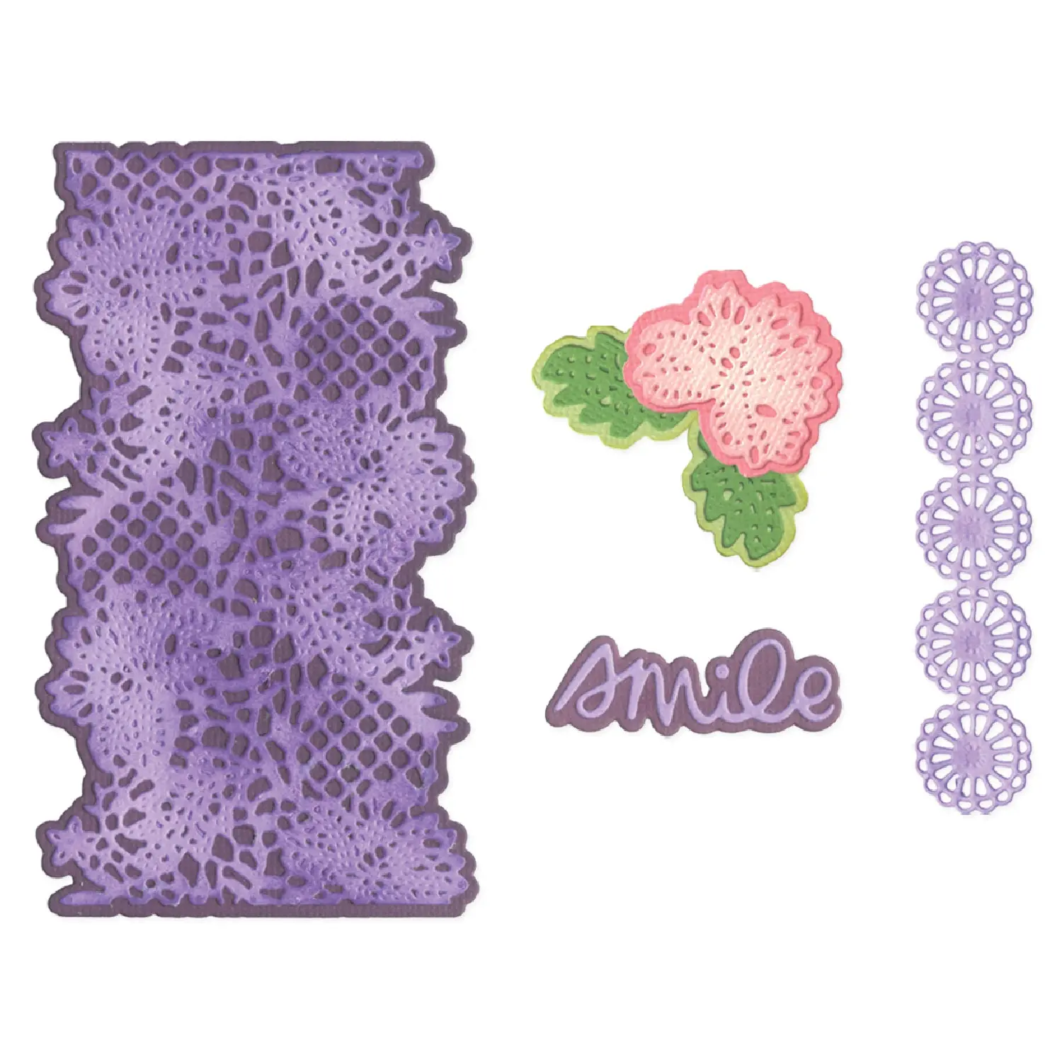 Sizzix Thinlits Die Set 11PK - Lovely Lace by Vicki Boutin