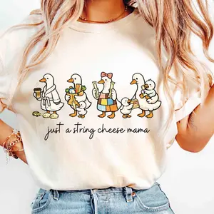 Comfort Colors Just A String Cheese Mama Era  Mother's Day Sublimation Tshirt