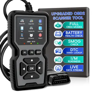 High-End Obdii/eobd Car Diagnostic Scanner, Battery Tester, Fault Code Eraser, Professional Obd2 Scan Tool Since 1996, Real-Time Data Flow