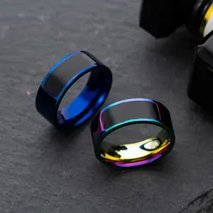 A New NFC Smart Ring Made of 316 316 316 Stainless Steel, This Stylish Wearable Jewelry Is Suitable for Both Men And Women. It Features a Versatile Punk Style, Making It a Cool And Eye-Catching Accessory for Everyday Use
