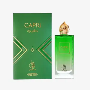 ARIF Capri Perfumes – Fresh Aromatic Perfume for Women – Litchi, Jasmine, Turkish Rose, and Petalia – Long-Lasting Fragrance with Cedar and Incense – Eau de Parfum – 3.4 oz
