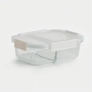 Glass Bento Box - Divided (Vanilla)