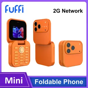 FUFFI-Flip Phone, 2G Network Feature Phone, 1.77 Inch Screen, Dual Sim, 1000mah Battery, Mini Fashion Phone, Portable Cellphone