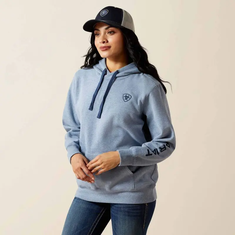 Ariat Womens Logo 2.0 Hoodie - Vintage Indigo Heather