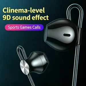 3.5mm Wired In-Ear Headphones with Microphone, Stereo Sports Earbuds, Compatible with Oppo, Vivo, iQOO, realme, Xiaomi, Redmi Note, ROG, Sony, Nubia, Red Magic, Neo Samsung, Motorola, TCL, ZTE, Huawei, Nokia, Tecno, Infinix, itel, Alcatel, Mp3/4 Universal