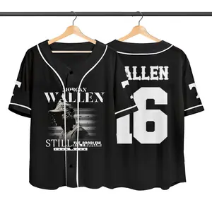 Country Music Baseball Jersey, Wallen Vol 98 Jersey, World Tour 2026 Concert Jersey, Unisex Sport Baseball Jersey, Casual Fanwear Shirt