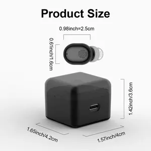 Adult invisible hearing amplifier, 24+96 hours running time, noise reduction, natural sound, ergonomic design, USB charging.