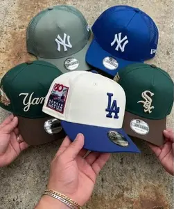 New Era 9FIFTY MLB Snapback Hat - Embroidered Cotton Trucker Hat with Adjustable Metal Buckle Back Closure, Lightweight & Durable, Suitable for Daily Use and Travel