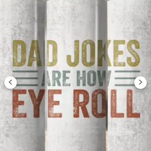 Dad jokes sublimation tumbler