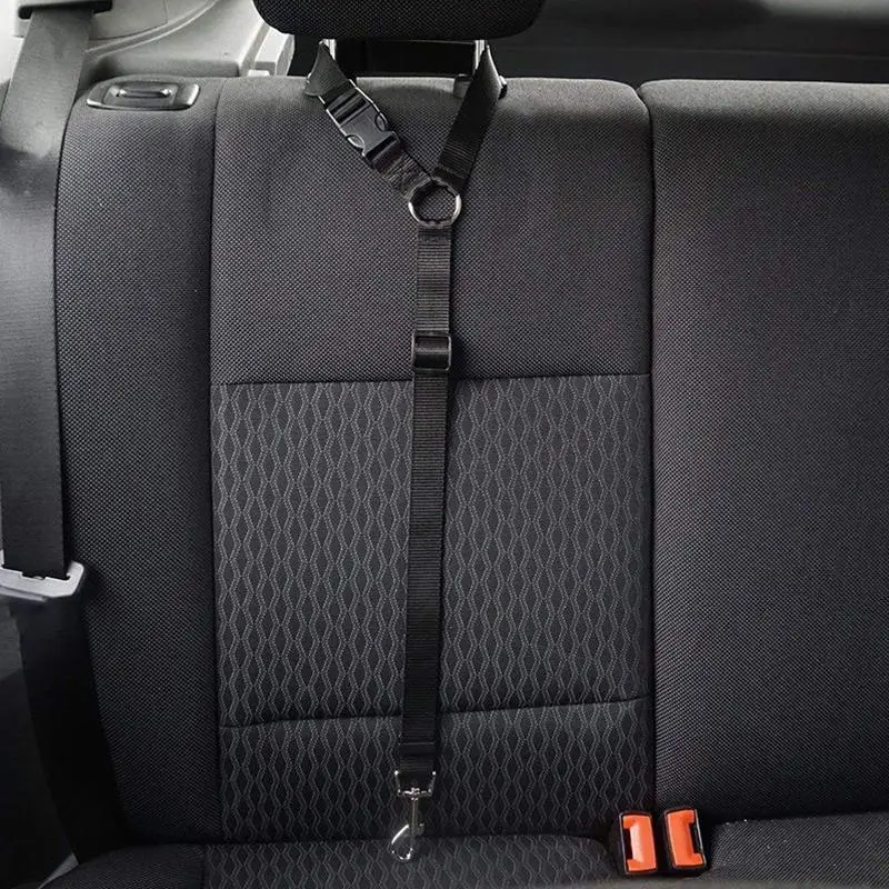 Adjustable Pet Car Seat Belt for Cats and Dogs, Durable and Safety Car Headrest Pet's Traction Rope, Small Dog Leash Car Seat Strap, Dog Stuff