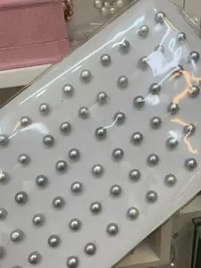 SR Pearl Co. Freshwater Pearl 6mm-7mm Gray Color Stud Earring S925 Silver Post Women Everyday Wear Women Gift