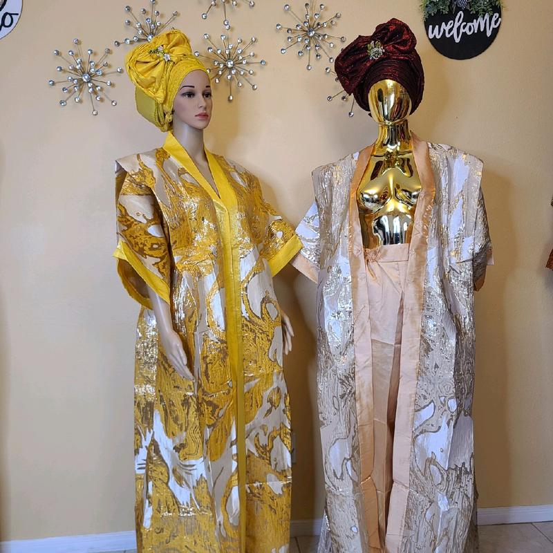 Brocade Damask Kimono Set - Women's Gowns with Red and Pink Patterns, Ideal for Casual Wear - Womenswear